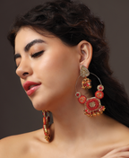 Sunrise Gold Teardrop Earrings