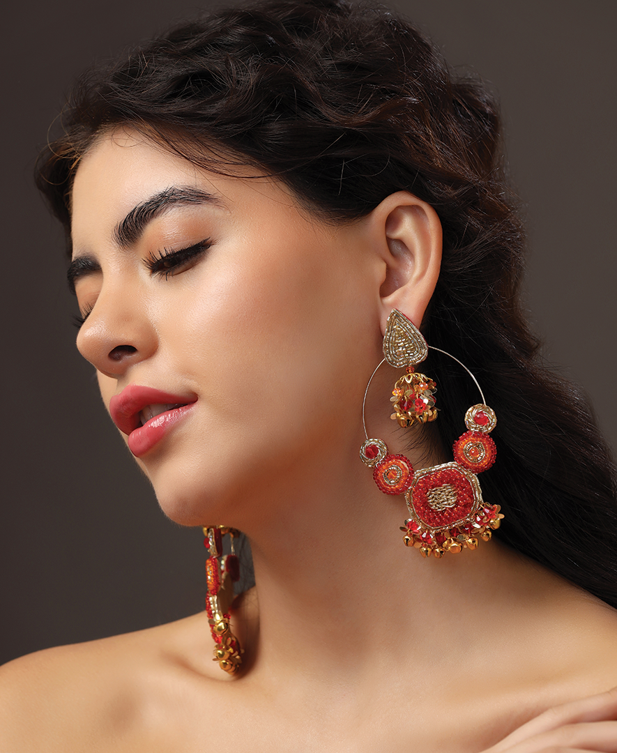 Sunrise Gold Teardrop Earrings