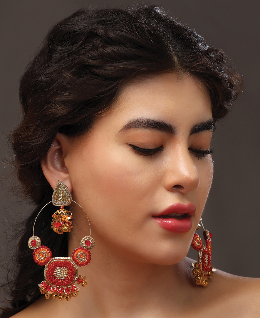 Sunrise Gold Teardrop Earrings