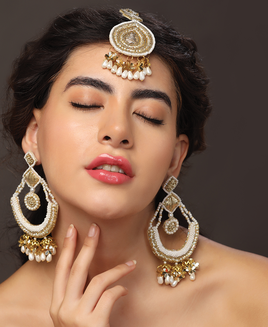 Pearl String Jhumar Earrings