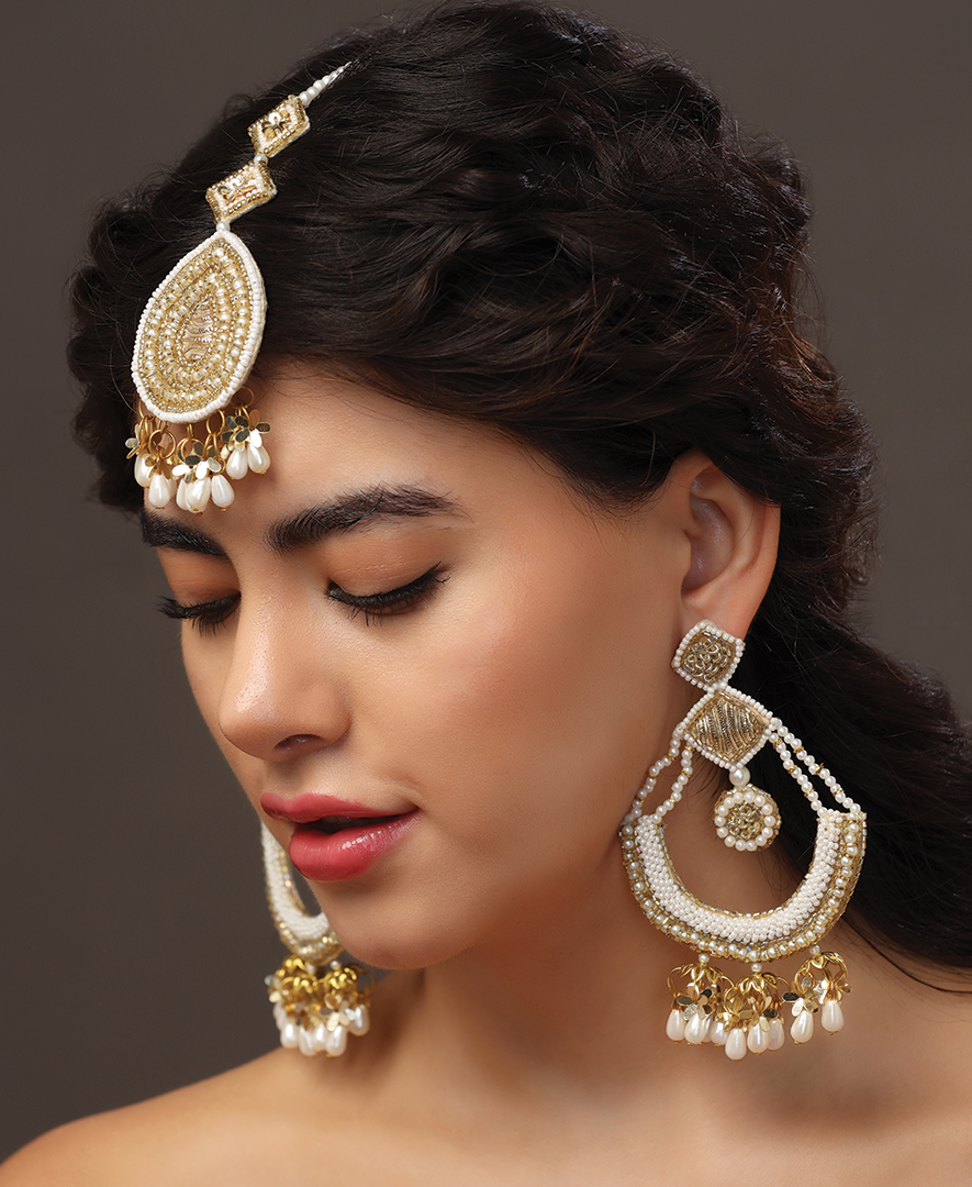 Pearl String Jhumar Earrings