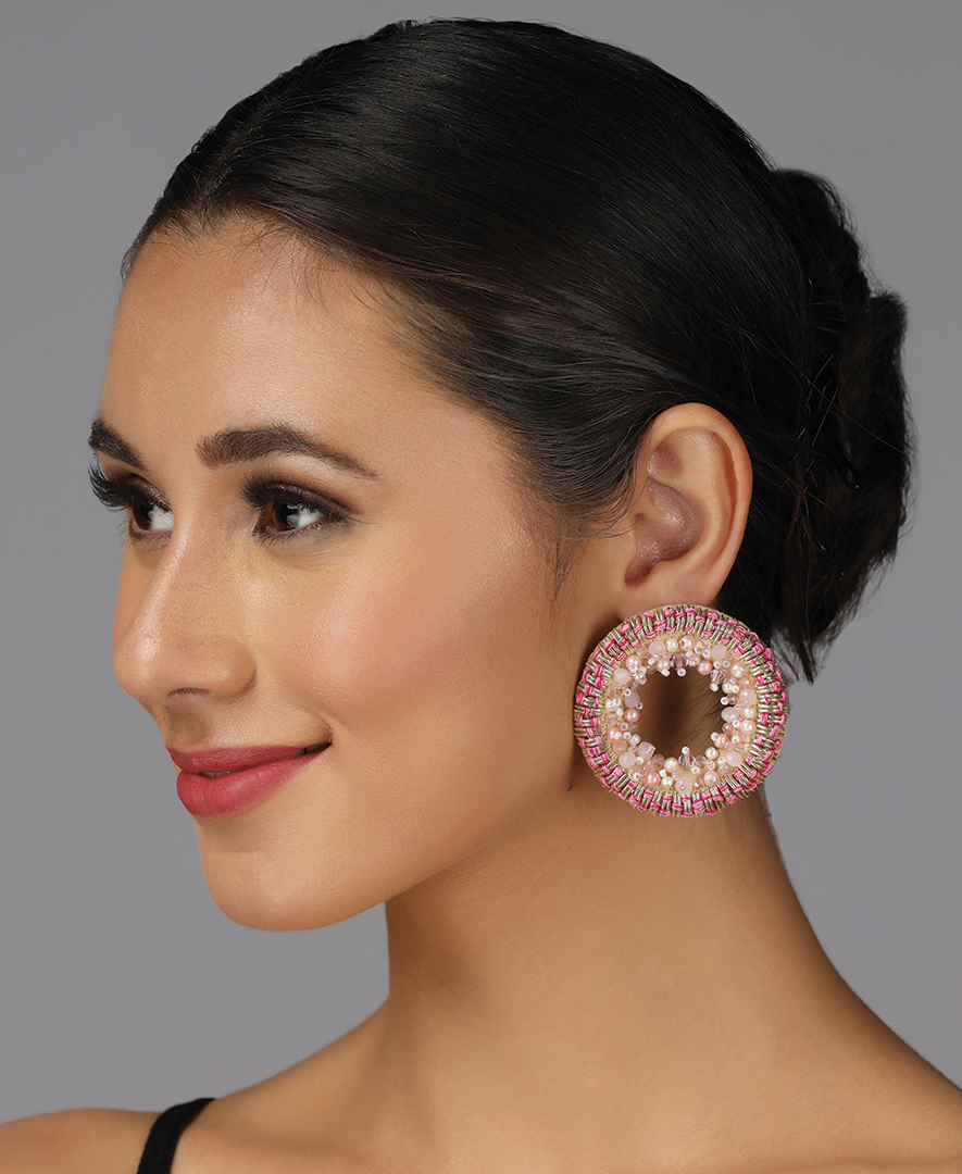 Shades of Pink Chakra Studs