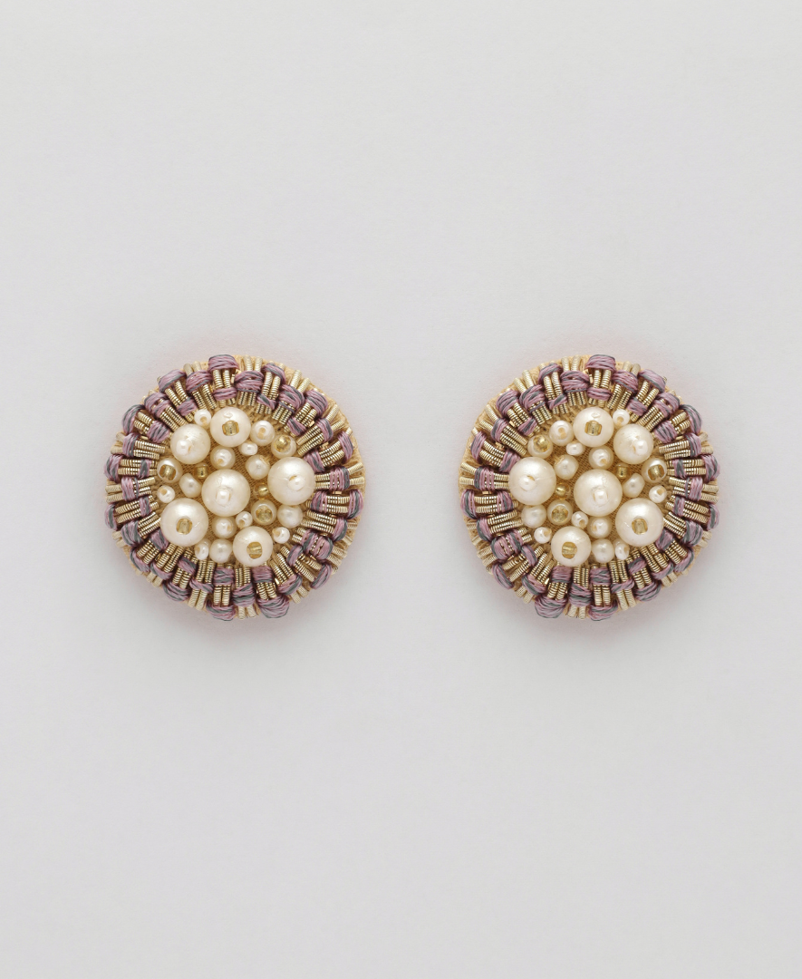 Lavender Gol Studs