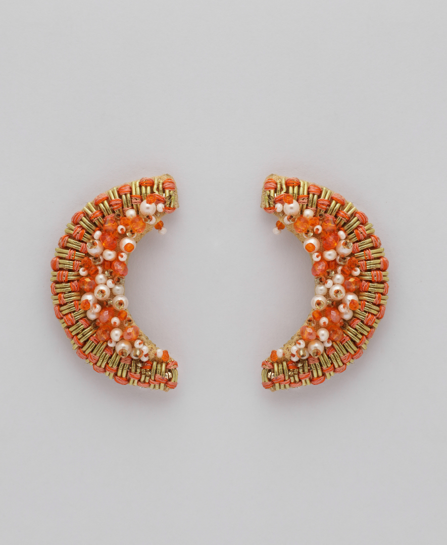 Orange Moon Studs