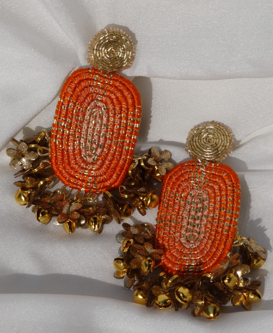 Tangerine Rounded Varg Danglers